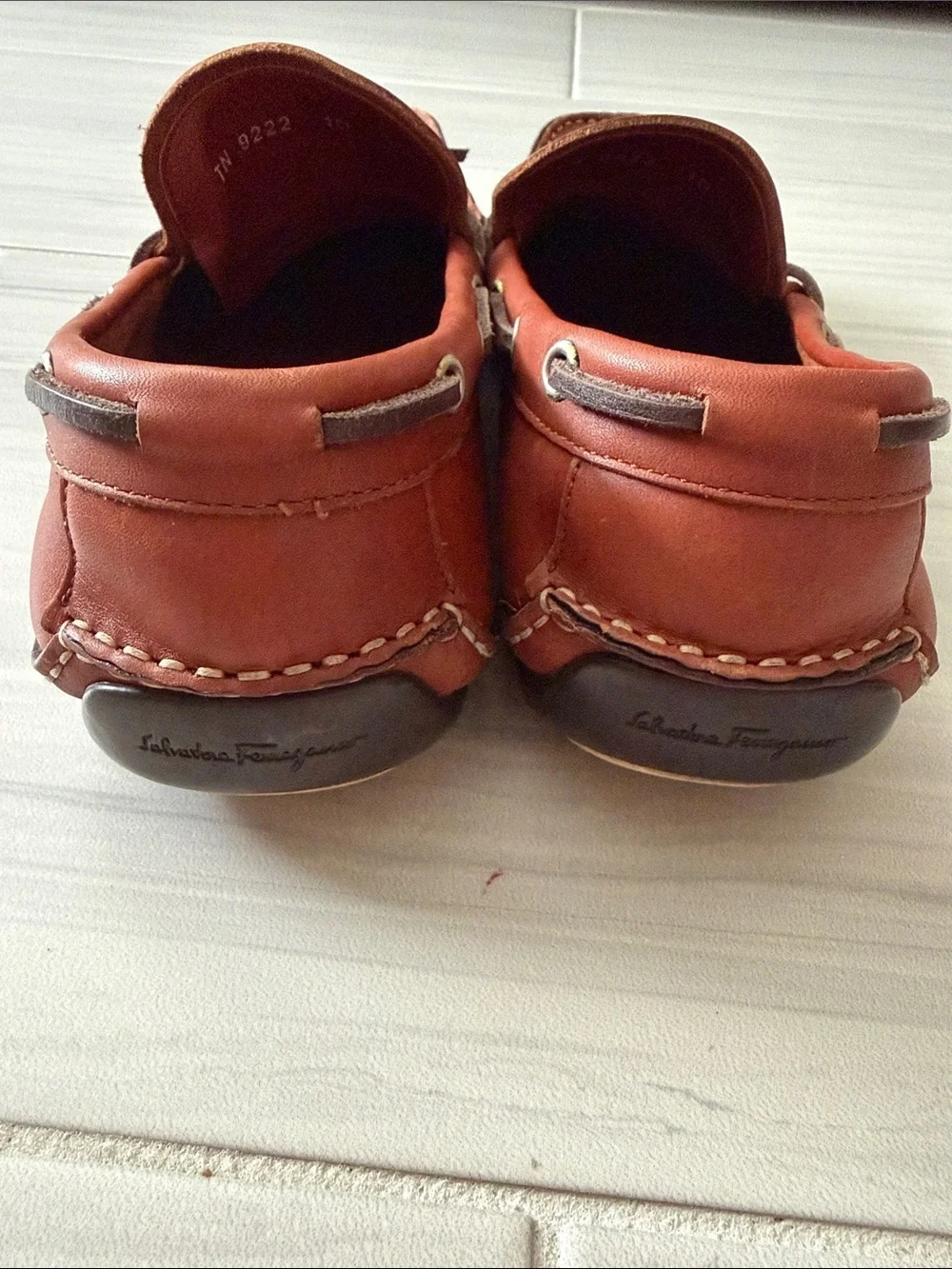 Salvatore Ferragamo Leather Boat Shoes